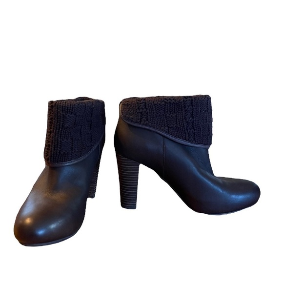 Ugg Dandylion Brown Leather Block Heeled Boots. Size 8.5 - Picture 9 of 14